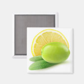 Aimant Olivier et citron (Recto/Verso)