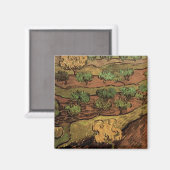 Aimant Oliviers de Van Gogh sur un versant de colline (Recto/Verso)