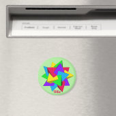 AIMANT OLLIE ~ POLYHÈDRES ~ MULTICOLORE ~  (In Situ (Lave-vaisselle))