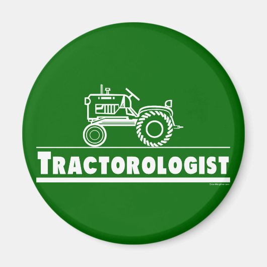 Aimant Ologiste de tracteur vert (Devant)