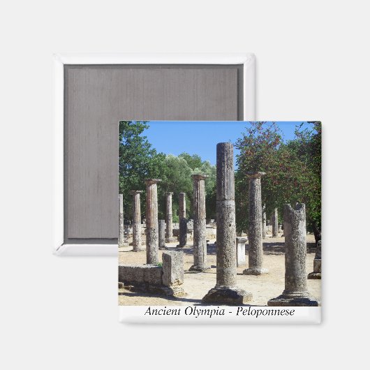 Aimant Olympia antique - Péloponnèse (Recto/Verso)