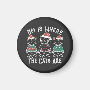 Aimant Om est l'endroit où les chats sont festifs