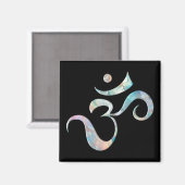Aimant Om Marbré Beige (Recto/Verso)