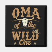 Aimant Oma Of The Wild One Cowboy Western Rodeo Party Mat (Devant)