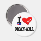 Aimant OMAN-AMA - I Love (Recto/Verso)