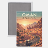 Aimant Oman Sunset Travel (Recto/Verso)