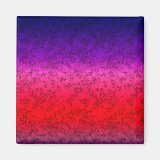 Aimant Ombre bleu-rouge (Devant)