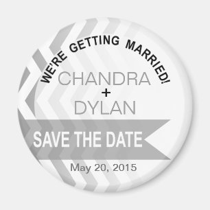 Aimant Ombre Chevron Style ! Enregistrer l'argent Date