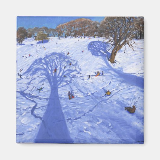 Aimant Ombres des arbres d'hiver de Chatsworth 2013 (Devant)