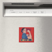 Aimant On fait des trucs AOC Rosie le riveter (In Situ (Lave-vaisselle))