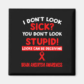 Aimant On peut tromper BRAIN ANEURYSM SENSIBILISATION à (Devant)