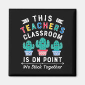 Aimant On Point We Stick Together Fun Back to School Teac (Devant)