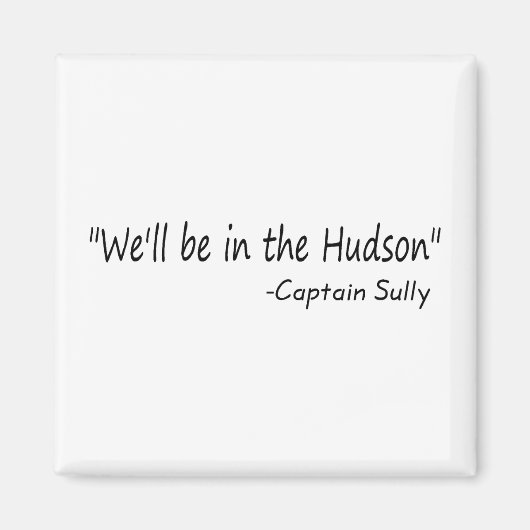 Aimant On sera dans l'Hudson (Blk) (Devant)