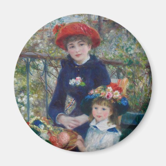 Aimant On the Terrace, Impressionist Portrait, Renoir (Devant)