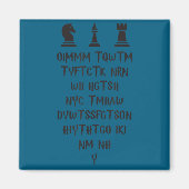 Aimant Once I Make My Move Acronym Wizard Chess Funny Des (Devant)