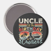 Aimant Oncle de l'Anniversaire Cruiser Vacation Circle (Recto/Verso)