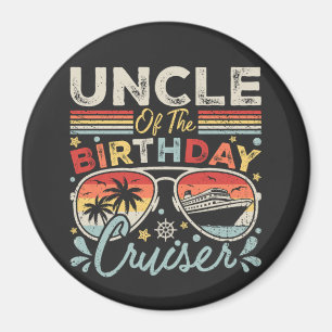 Aimant Oncle de l'Anniversaire Cruiser Vacation Circle