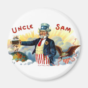 Aimant Oncle Sam cigares cru du 4 juillet