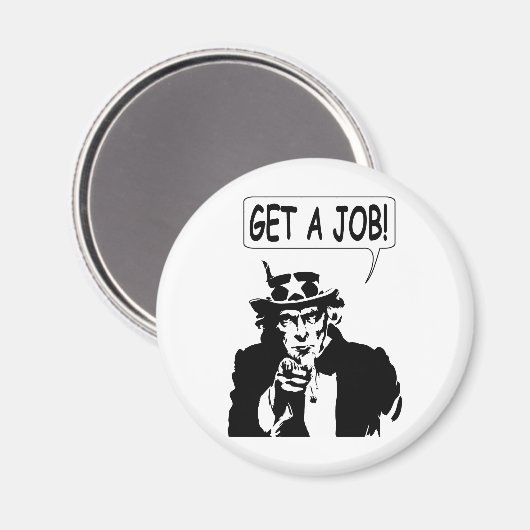 Aimant Oncle Sam Obtient Un Emploi (Recto/Verso)