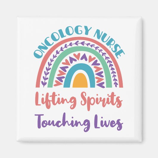 Aimant Oncologie Cancer Infirmière Arc-en-ciel Esprits de (Devant)