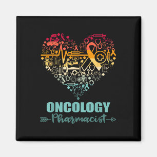 Aimant Oncologie Pharmaciste Coeur drôle Oncologie Vintag
