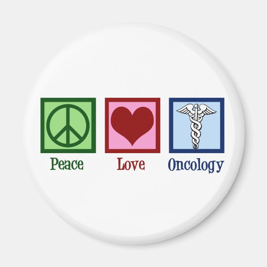 Aimant Oncologue Bureau d'oncologie Peace Love (Devant)