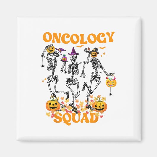 Aimant Oncology Squad Skeleton Citrouille Fall Leçons Éff (Devant)