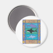 Aimant ondes océaniques (Recto/Verso)