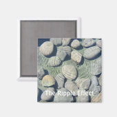 Aimant Ondes sur l'eau (Recto/Verso)