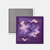 Aimant Ondes violettes (Recto/Verso)