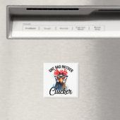 Aimant One Bad Mother Clucker Funny Chicken  (In Situ (Lave-vaisselle))