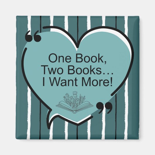 Aimant One Book, Two Books...I Want More! (Devant)