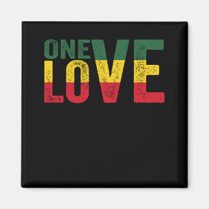 Aimant One Love Jamaican Rasta Reggae