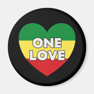 Aimant One Love Rasta Reggae