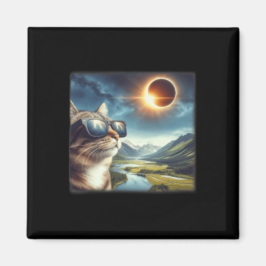Aimant Onglet 2024 Éclipse solaire totale 1 (Devant)