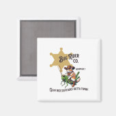 Aimant Onglet Chat Cowboy Occidental (Recto/Verso)