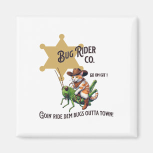 Aimant Onglet Chat Cowboy Occidental