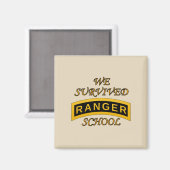 Aimant Onglet de l'école des Rangers de l'Armée - Nous av (Recto/Verso)