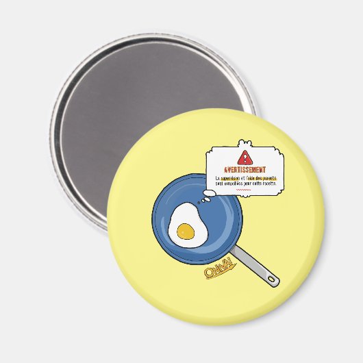 Aimant ONIVA ! Oeuf (Recto/Verso)