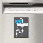 Aimant Onomatopoeia écriture ou poésie créative (In Situ (Lave-vaisselle))