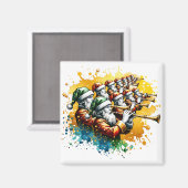 Aimant Onze tuyères | Douze jours de Noël (Recto/Verso)