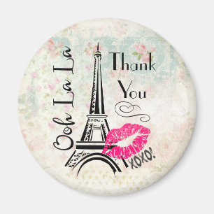 Aimant Ooh La Paris Tour Eiffel Merci