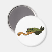 Aimant Opabinia - Animal préhistorique (Recto/Verso)