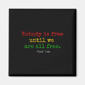 Aimant Opal Lee Junet1865 Black Independence Emanci (Devant)