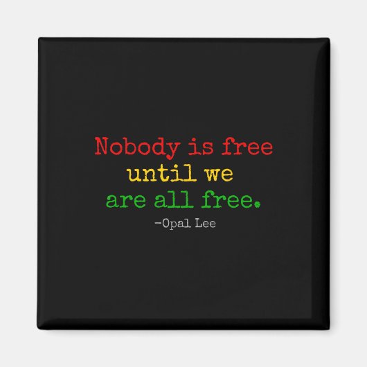 Aimant Opal Lee Junet1865 Black Independence Emanci (Devant)