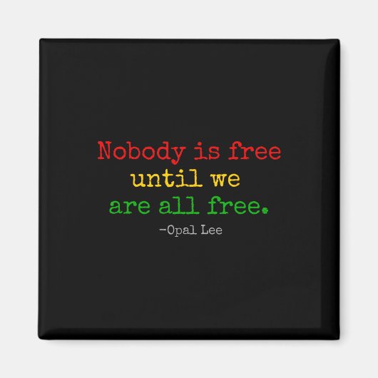 Aimant Opal Lee Junet1865 Black Independence Emanci (Devant)