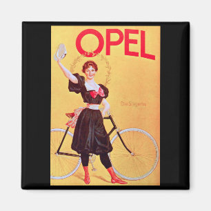 Aimant Opel - Vélo Vintage Poster Art ( 1900 )