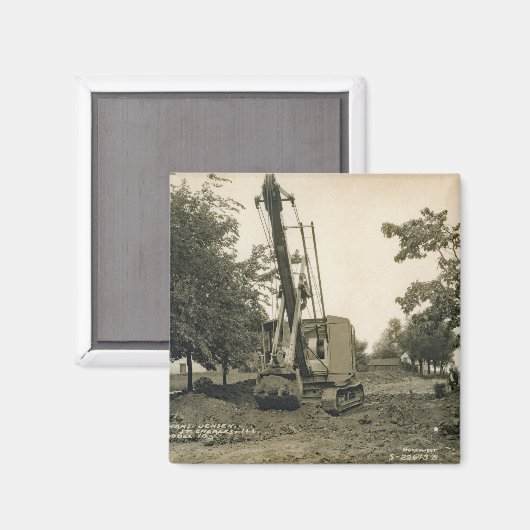 Aimant OPÉRATEUR DE CÂBLES D'EXPLOITATION DE CRANE DU Nor (Recto/Verso)