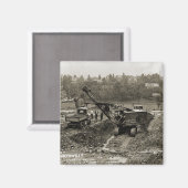 Aimant OPÉRATEUR DE CÂBLES D'EXPLOITATION DE CRANE DU Nor (Recto/Verso)