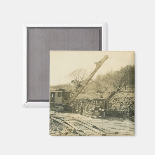 Aimant OPÉRATEUR DE CÂBLES D'EXPLOITATION DE CRANE DU Nor (Recto/Verso)